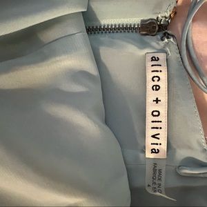 Alice + Olivia Tayla Lantern structured mini dress